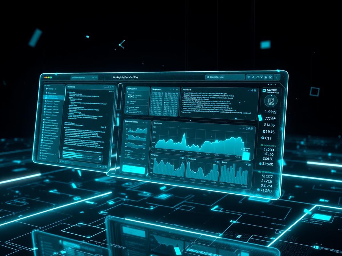 Interfaces holográficas de sites e sistemas futuristas